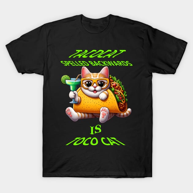 Taco Treats With Feline Friend T-Shirt by coollooks